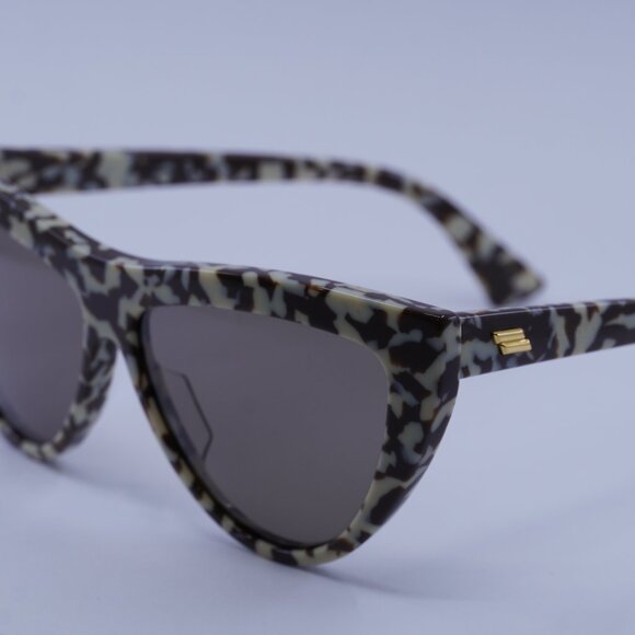 Bottega Veneta BV1018S 006 Sunglasses Brown Ivory Cat Eye Frame, Brown Lenses - Picture 8 of 10